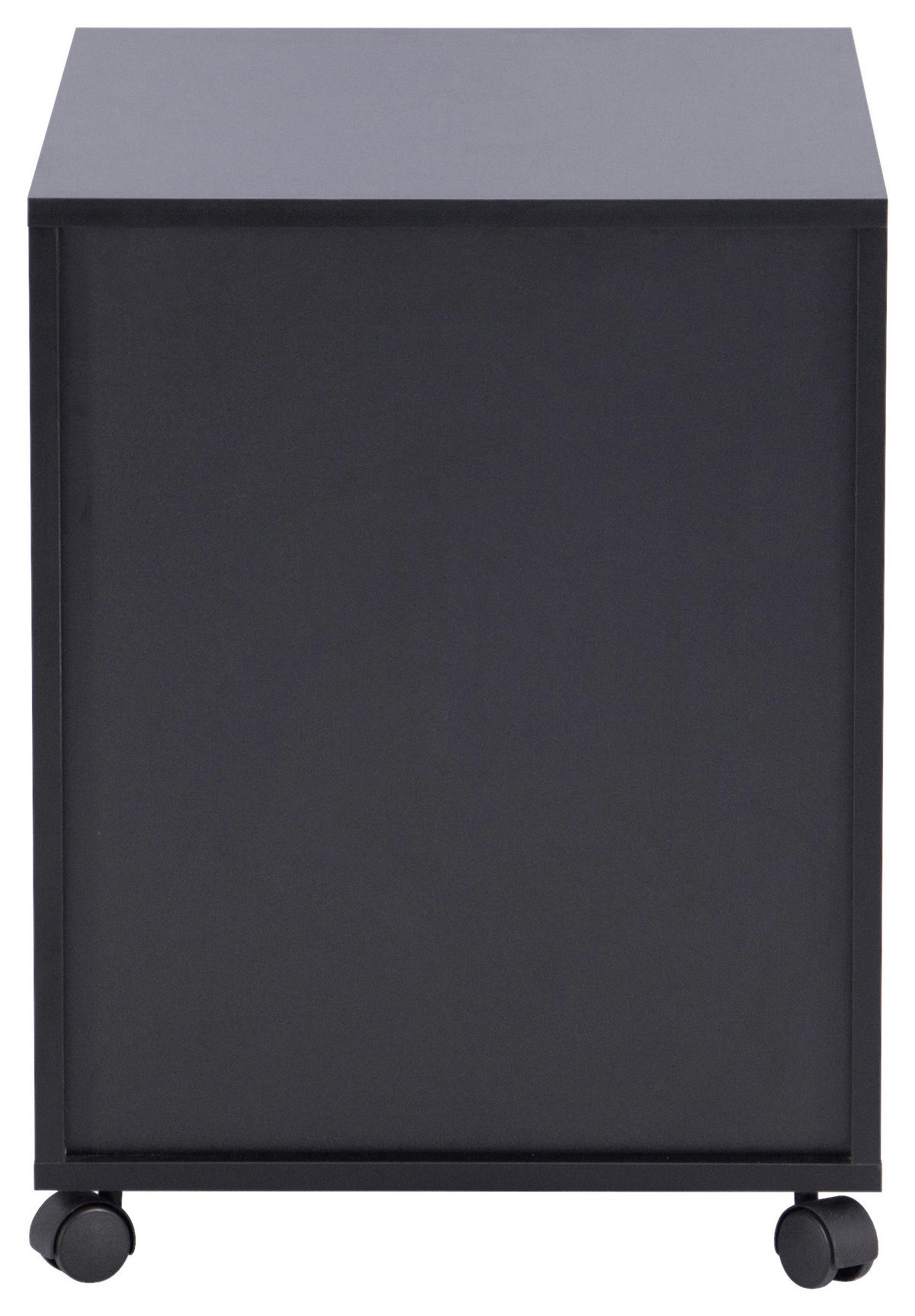ROLLCONTAINER Schwarz, Eiche Artisan  - Schwarz/Eiche Artisan, MODERN, Holzwerkstoff/Kunststoff (43/56/60cm) - Livetastic