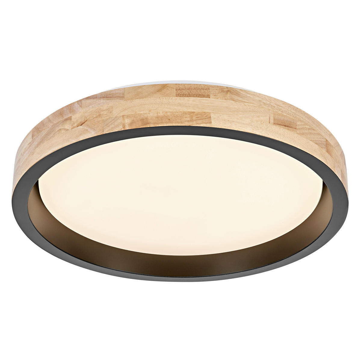 LED-DECKENLEUCHTE 41/8,5 cm  - Schwarz/Naturfarben, Natur, Holz/Kunststoff (41/8,5cm) - Osram