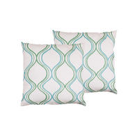 ZIERKISSENSET   48/48 cm   - Blau/Weiß, Basics, Textil (48/48cm)