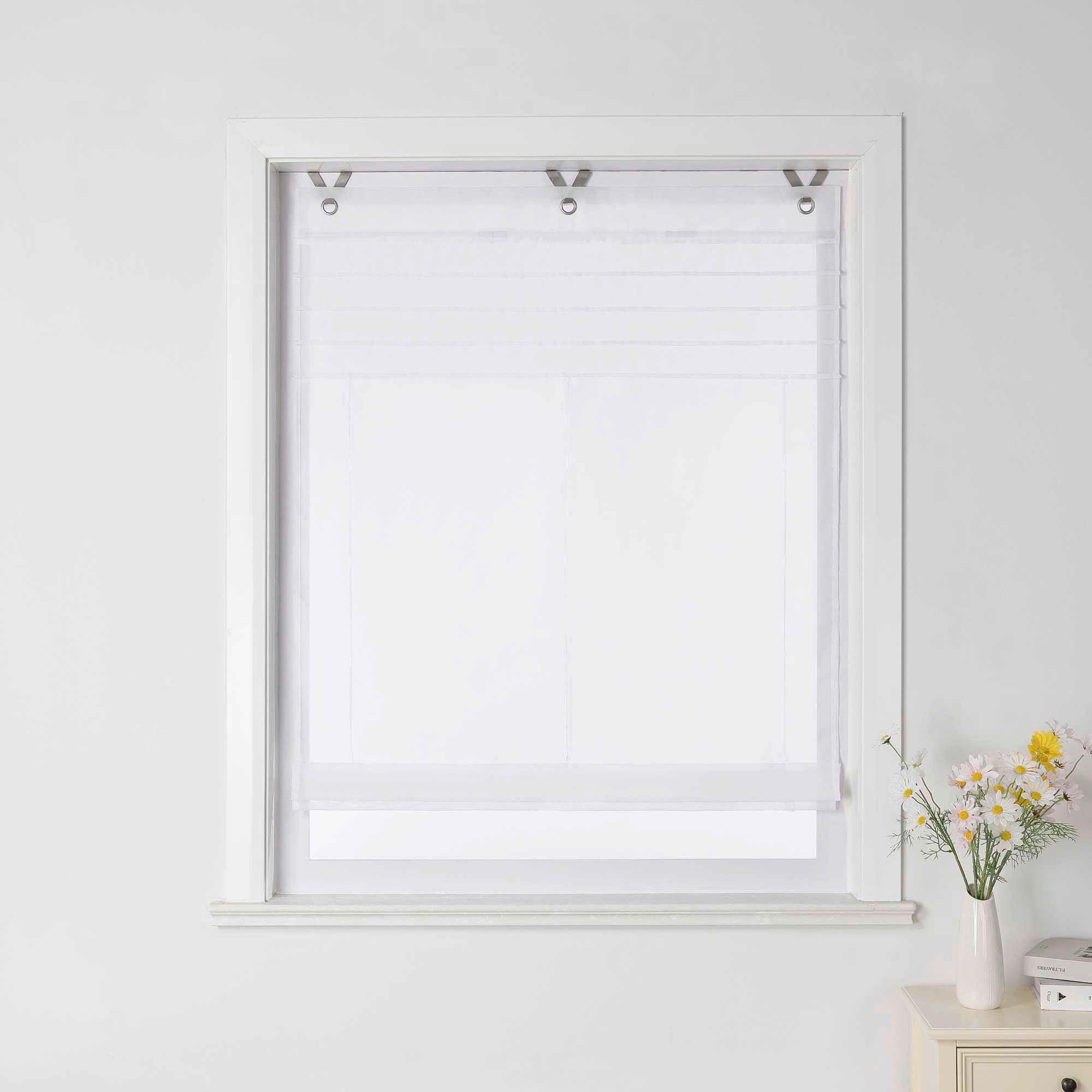 FALTROLLO  transparent  100/140 cm    - Weiß Hochglanz, Basics, Textil (100/140cm)