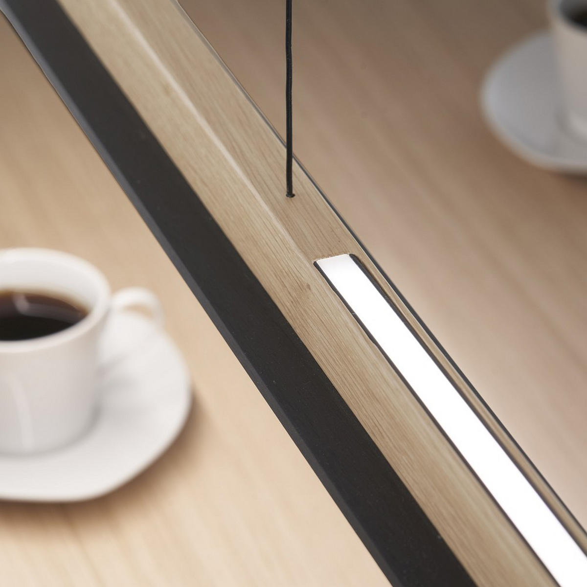 LED-HÄNGELEUCHTE 655 148/6/6,5 cm   - Wildeiche, Natur, Holz (148/6/6,5cm) - Ambiente