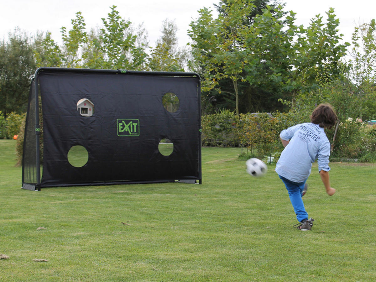 FUßBALLTOR EXIT FINTA - Schwarz, KONVENTIONELL, Kunststoff/Metall (300/200/200cm) - EXIT Toys