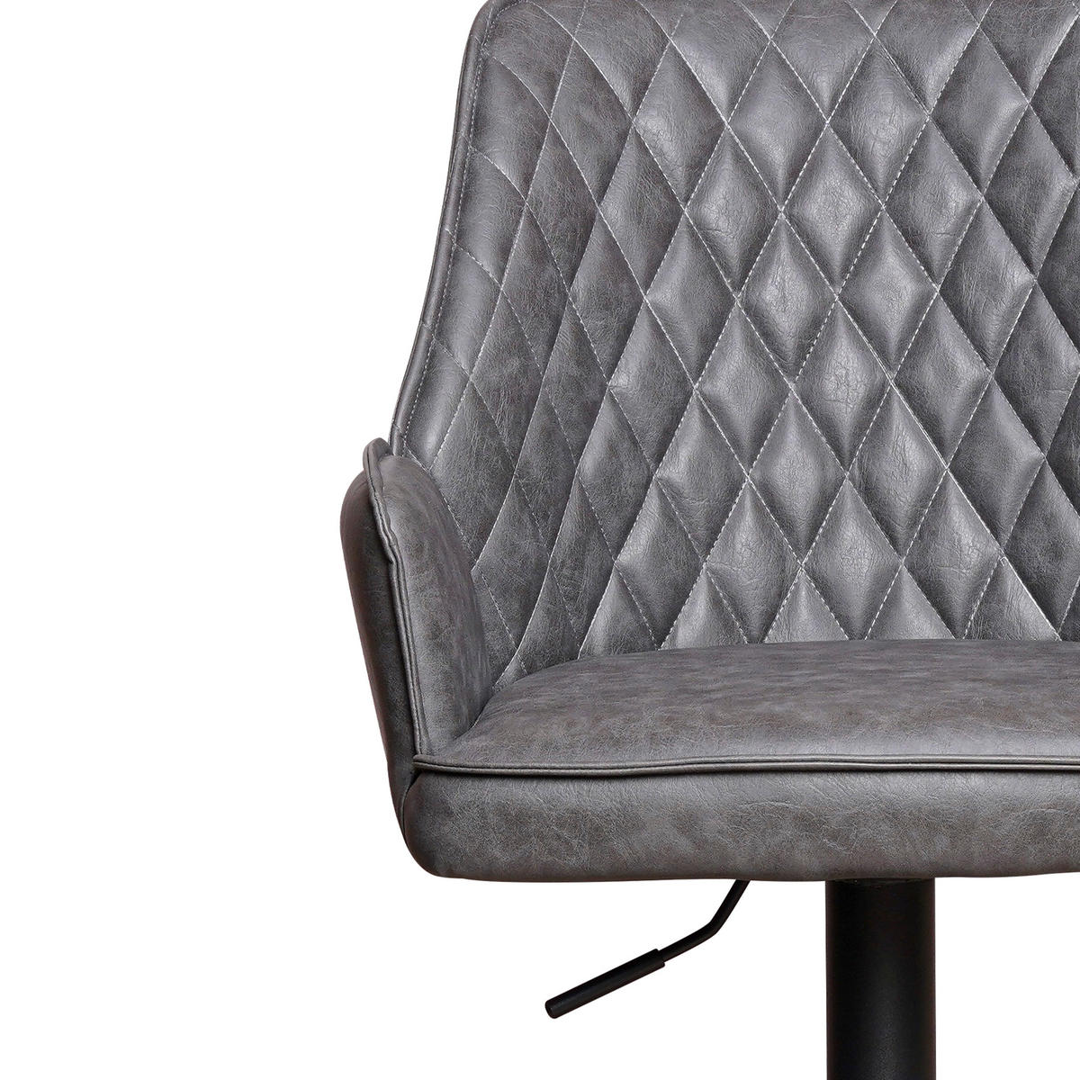 BARHOCKER Mikrofaser Anthrazit  - Taupe/Anthrazit, KONVENTIONELL, Textil/Metall (42/114/52cm) - MID.YOU