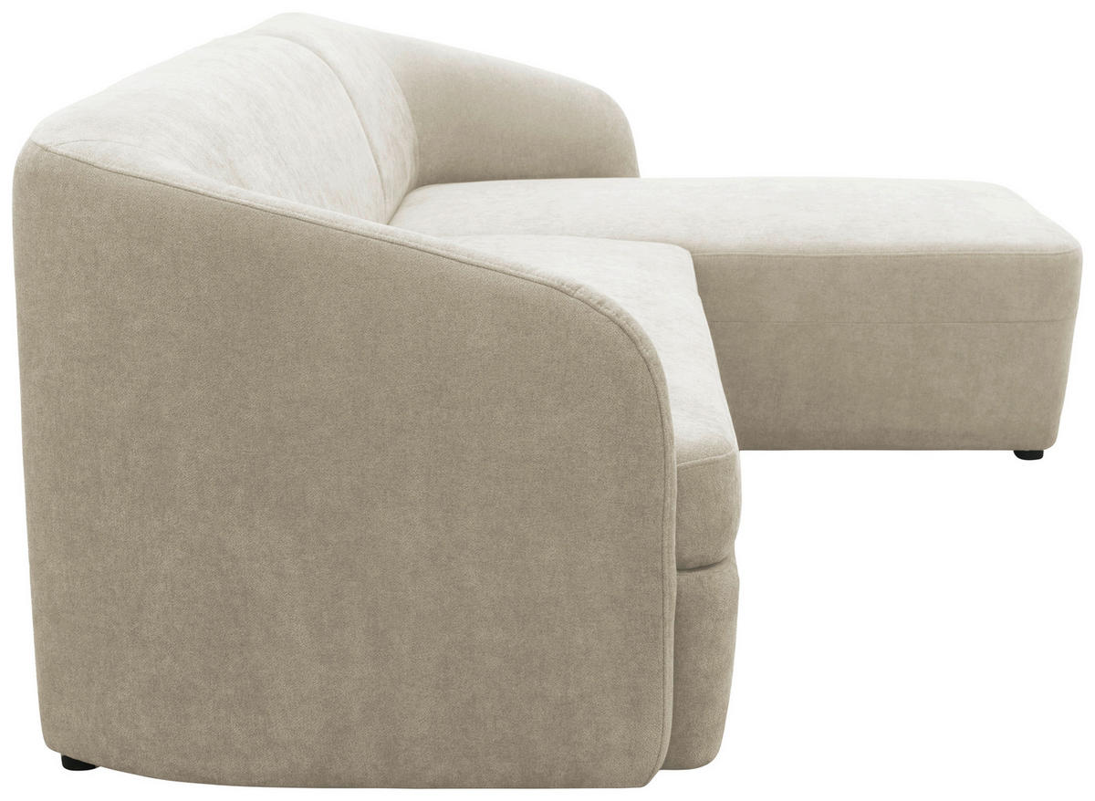 ECKSOFA 100 033 Creme Webstoff Rücken echt  - Taupe/Creme, MODERN, Kunststoff/Textil (230/148cm) - Livetastic