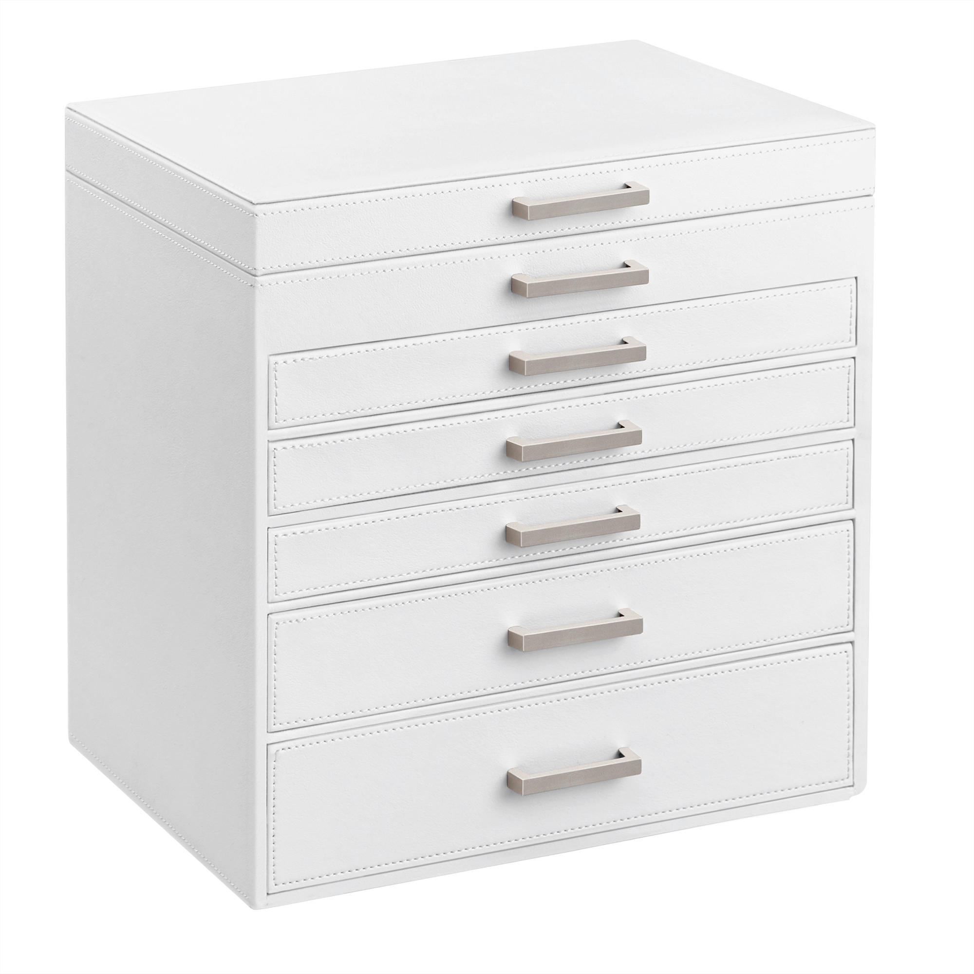 SCHMUCKKÄSTCHEN 30,2/31,4/21 cm  - Weiß, LIFESTYLE, Holzwerkstoff/Kunststoff (30,2/31,4/21cm)