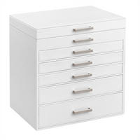 SCHMUCKKÄSTCHEN 30,2/31,4/21 cm  - Weiß, LIFESTYLE, Holzwerkstoff/Kunststoff (30,2/31,4/21cm)