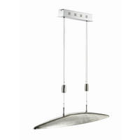 LED-HÄNGLAMPA SHINE 105/105-165 cm  - aluminiumfärg/nickelfärgad, Design, metall/glas (105/105-165cm) - Fischer & Honsel