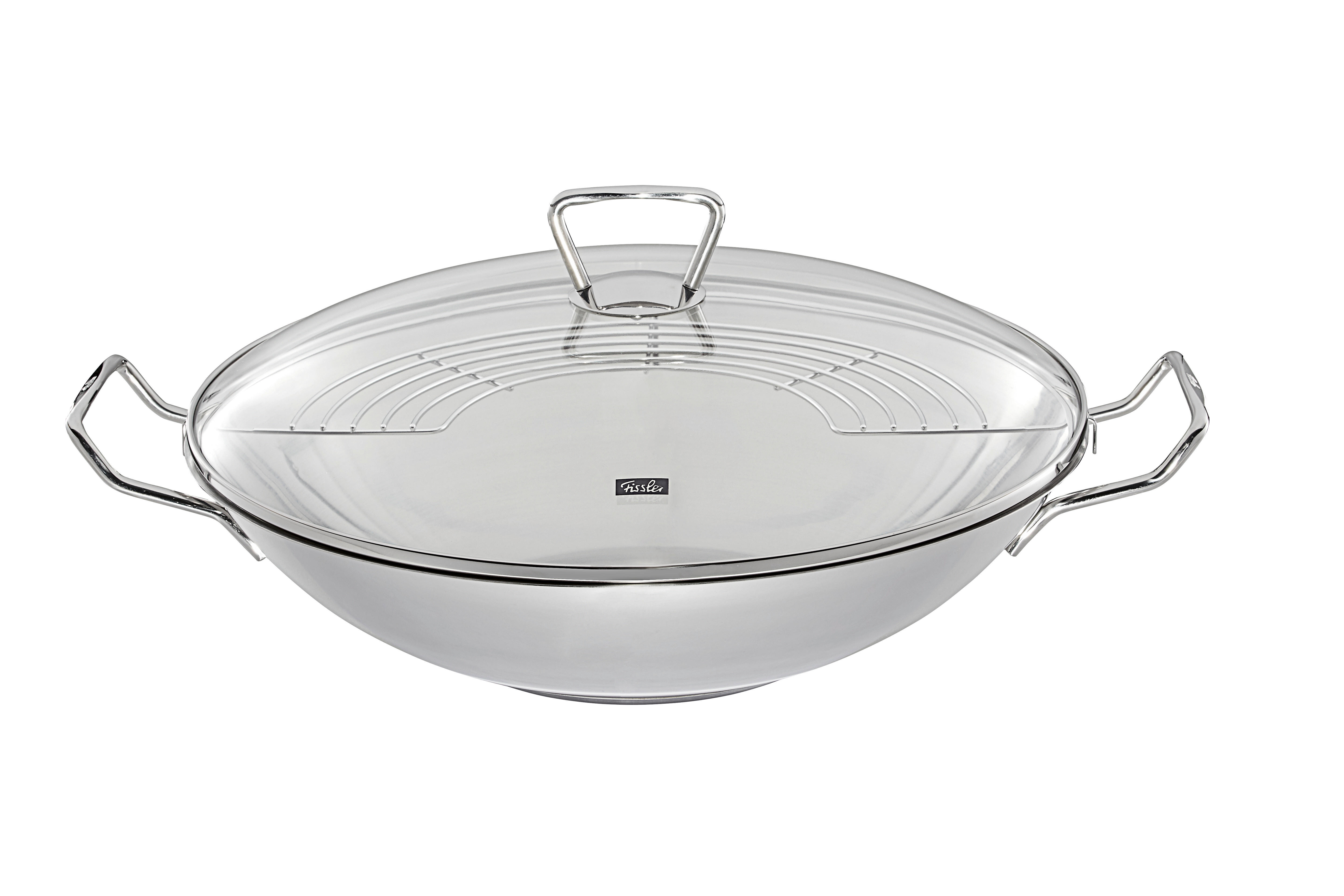 WOK, 35 cm  - Basics, kov/sklo (35cm) - Fissler