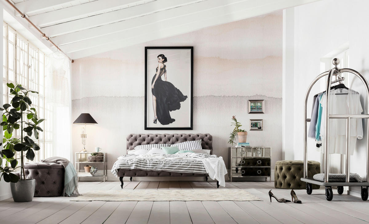 POLSTERBETT Grau 160/200 cm  - Schwarz/Grau, Design, Holz/Holzwerkstoff (160/200cm) - Kare-Design