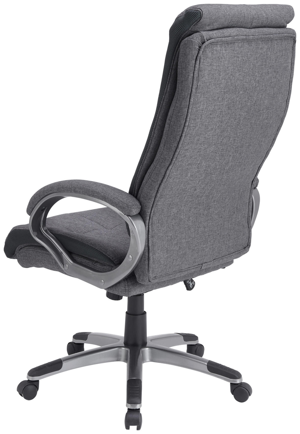 PISARNIŠKI STOL kovina, umetna masa, tekstil siva, temno siva  - temno siva/siva, Konvencionalno, kovina/umetna masa (66/122-132/78cm) - Xora