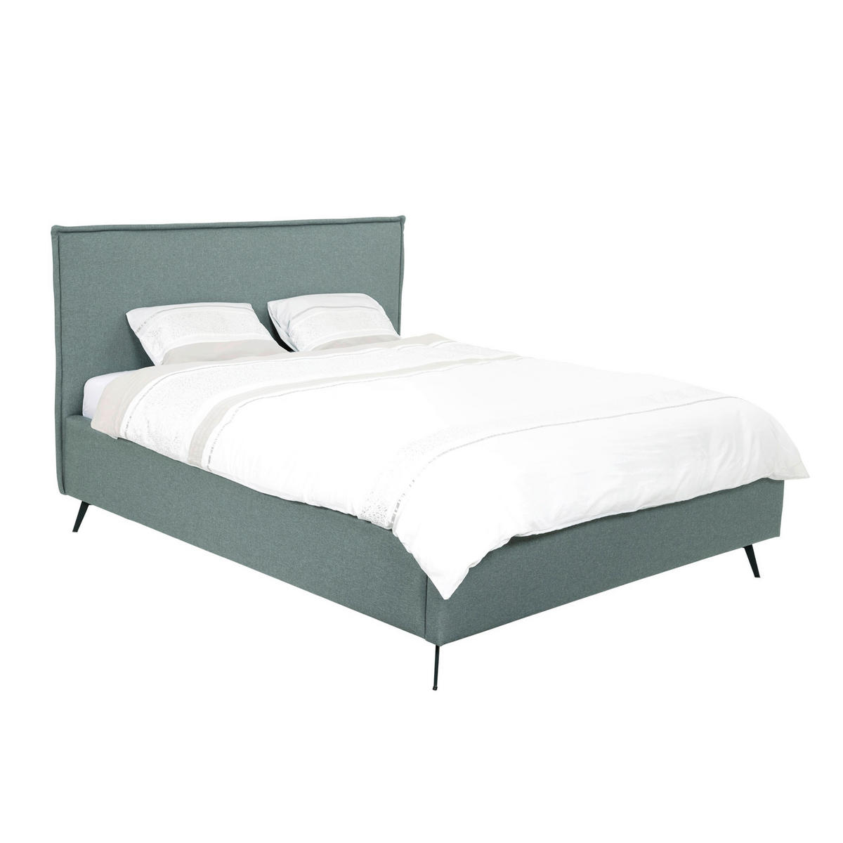 POLSTERBETT Mintgrau 200/200 cm  - Mintgrau, MODERN, Holz/Textil (200/200cm) - MID.YOU