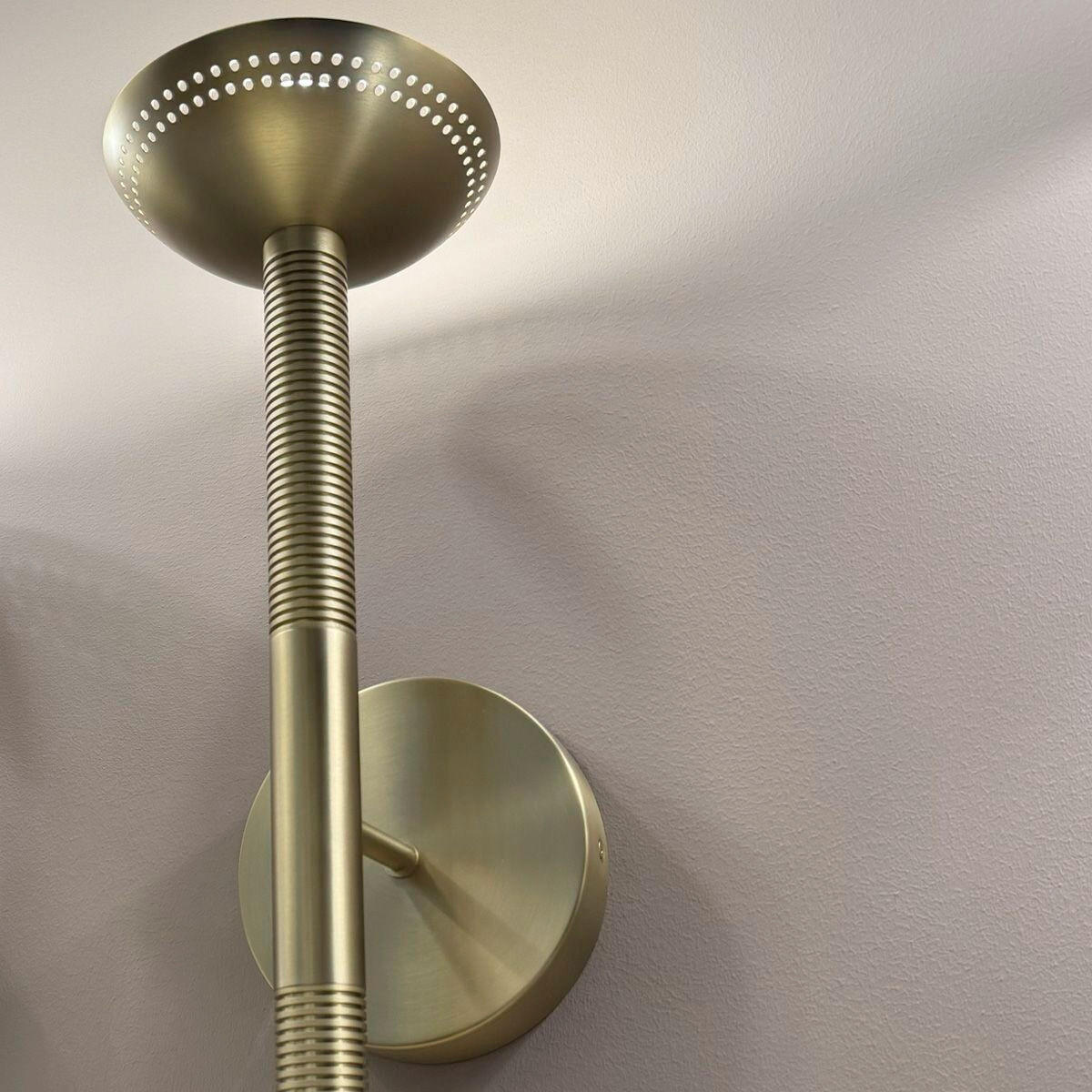 LED-WANDLEUCHTE Alora Mood 57,2/15,2/17,8 cm  - Goldfarben, Design, Glas/Metall (57,2/15,2/17,8cm) - Elstead Lighting
