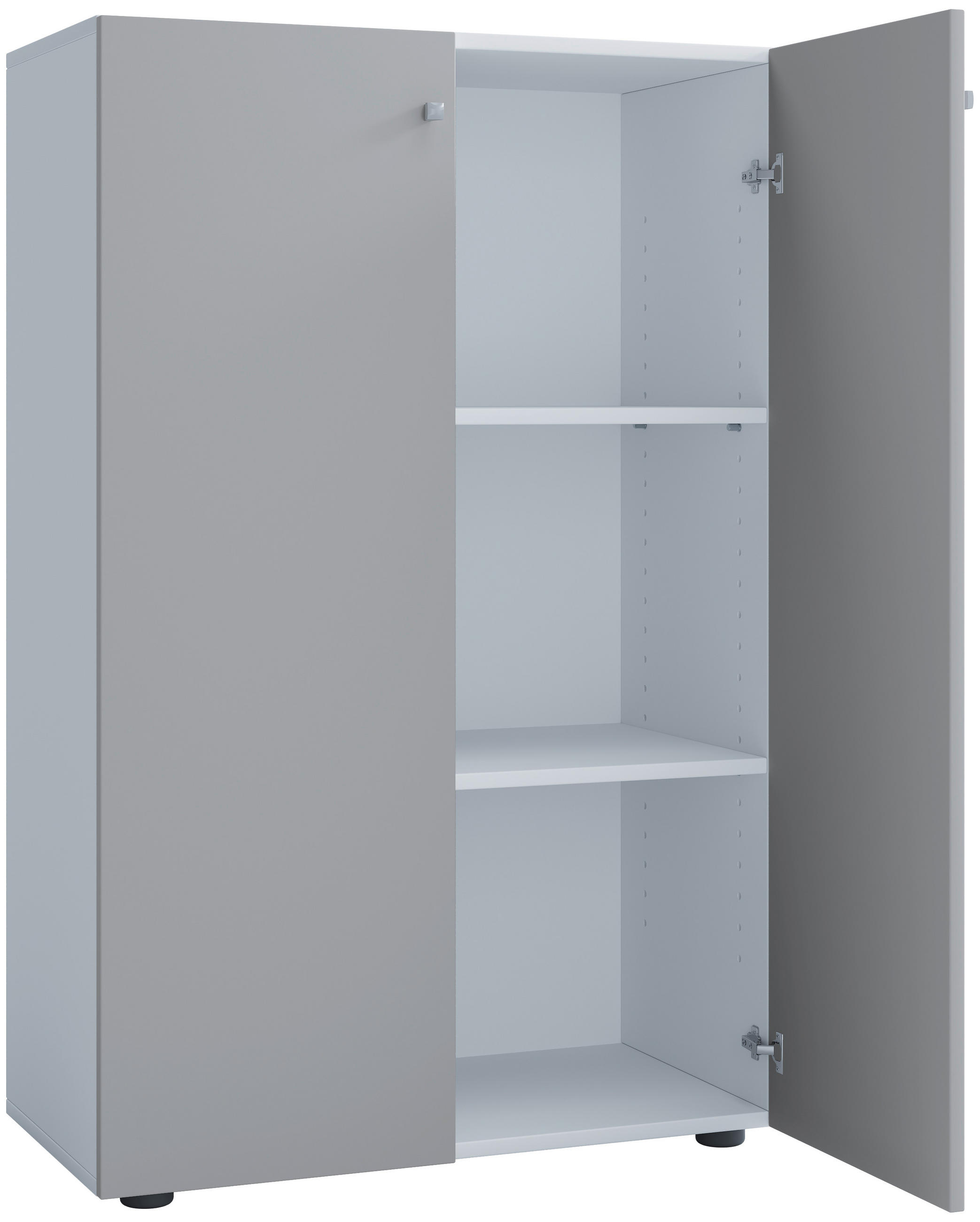 AKTENSCHRANK 70/110/39 cm  - Weiß/Grau, Design, Holzwerkstoff (70/110/39cm) - MID.YOU