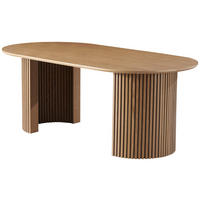 ESSTISCH Weide furniert oval Eichefarben  - Eichefarben, KONVENTIONELL, Holz/Holzwerkstoff (200/75/100cm) - MID.YOU