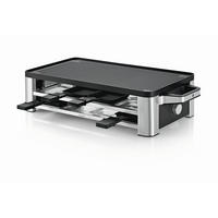 RACLETTE-GRILL Lono  - Edelstahlfarben/Schwarz, Design, Metall (24,1/54,5/13cm) - WMF