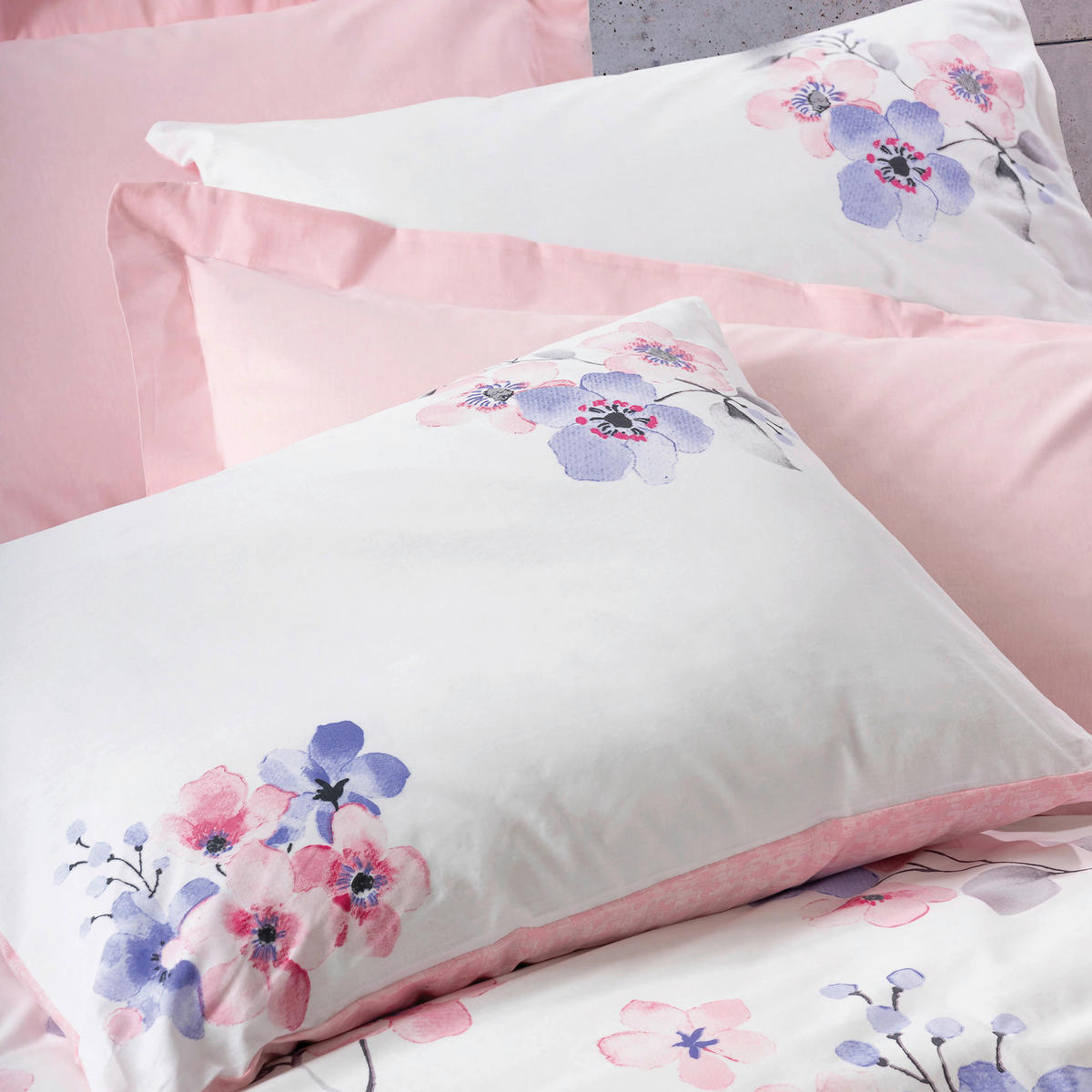 BETTWÄSCHE 135/200 cm  - Pink/Lila, Basics, Textil (135/200cm)