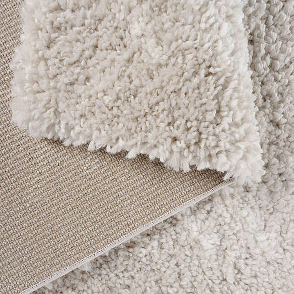 Thumbnail - Xxxl Hochflorteppich Ethno-Shaggy, Grau, Textil, Streifen, rechteckig, 200x290 cm, Oeko-Tex® Standard 100, für Fußbodenh...