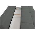 BOXSPRINGSOFA in Chenille Dunkelgrün  - Dunkelgrün/Schwarz, MODERN, Kunststoff/Textil (210/72/105cm) - Cantus