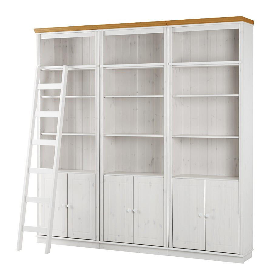 BÜCHERWAND Kiefer massiv Kieferfarben, Honig  - Kieferfarben/Honig, Design, Holz (223/222/34cm) - Livetastic