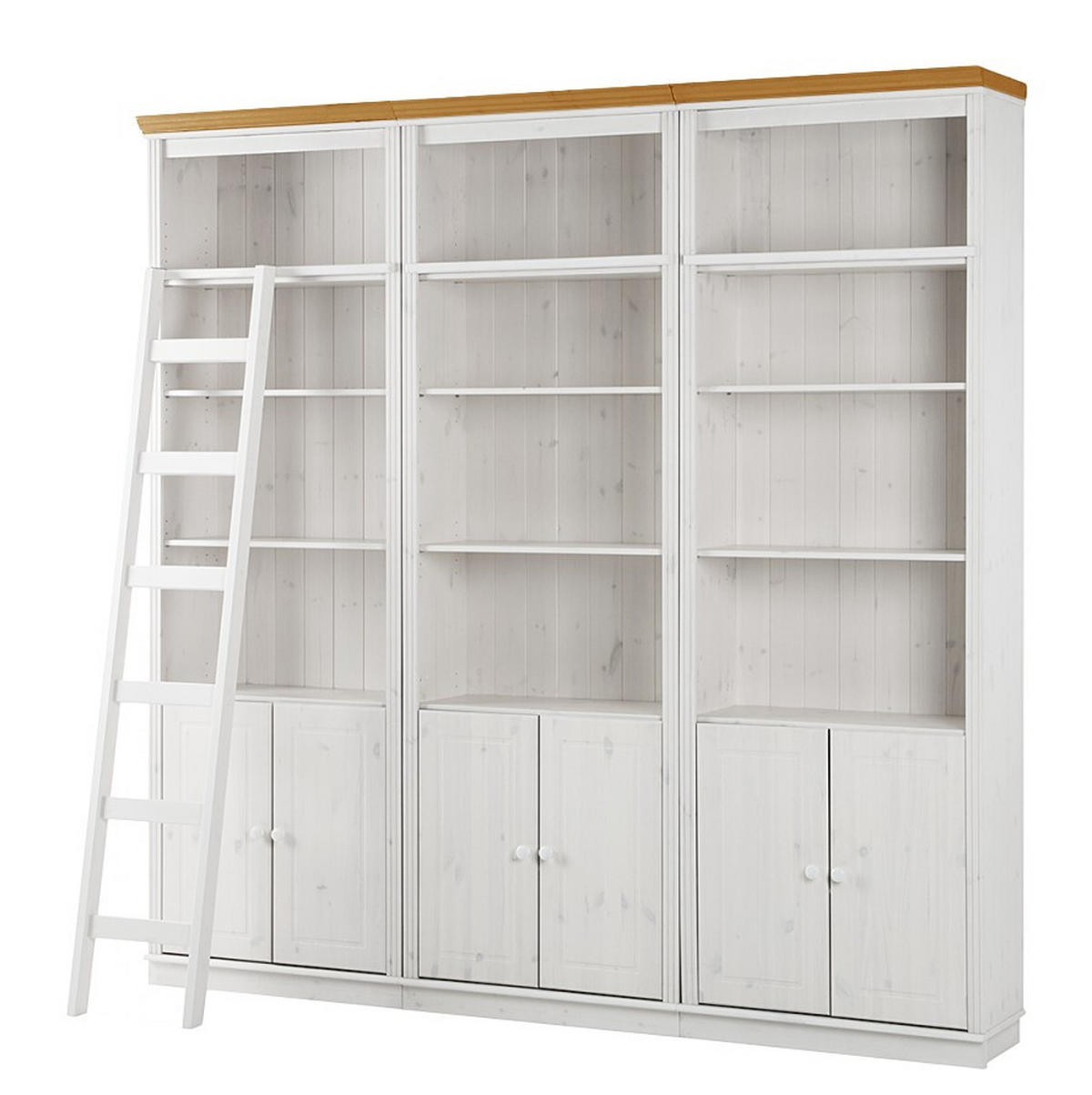 BÜCHERWAND  223/222/34 cm Kieferfarben, Honig  - Kieferfarben/Honig, Design, Holz (223/222/34cm) - Livetastic