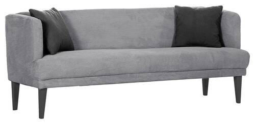 SITZBANK 210/83/70 cm Cord Anthrazit, Hellgrau Holz  - Anthrazit/Hellgrau, Design, Holz/Textil (210/83/70cm) - Landscape