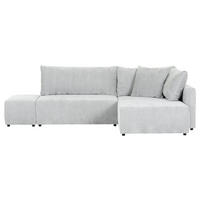 KUTNA GARNITURA tekstil  svijetlo siva   - svijetlo siva/crna, Konvencionalno, tekstil/plastika (295/200cm) - Carryhome