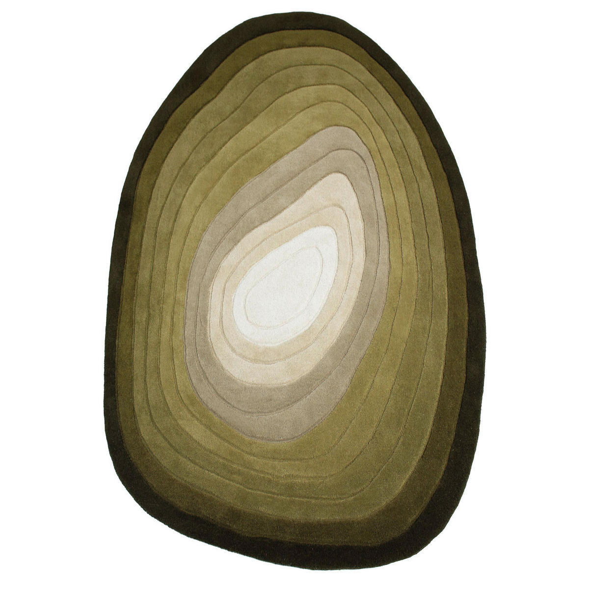 WOLLTEPPICH 160/230 cm Grün  - Grün, Basics, Textil (160/230cm)