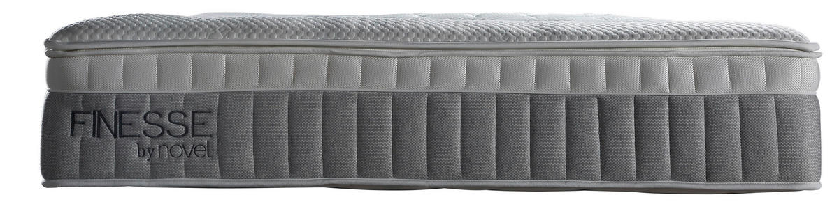 BOXSPRINGMATRATZE - Weiss/Grau, Basics, Textil (120/200cm) - Novel
