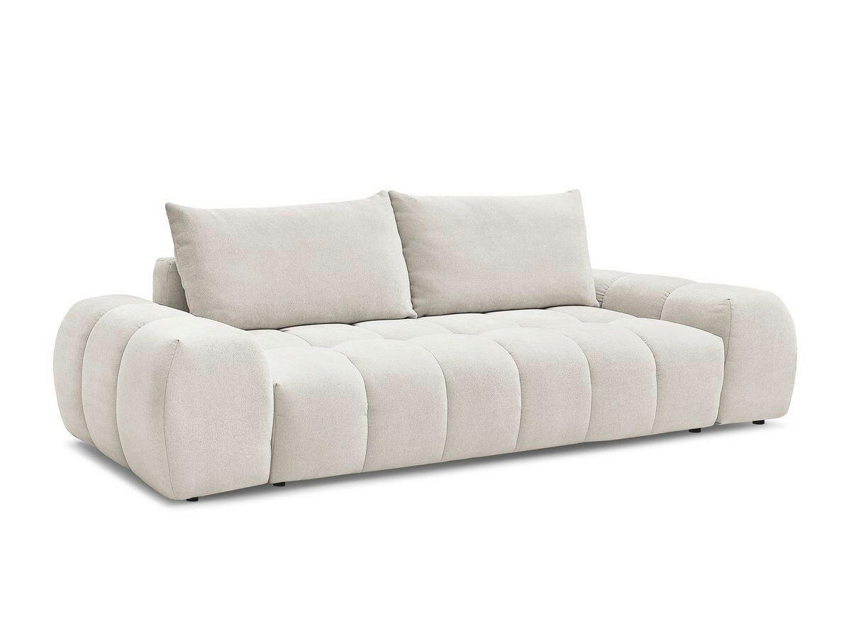 3-SITZER-SOFA EVEREST Struktur Beige  - Beige/Schwarz, MODERN, Kunststoff/Textil (278/90/115cm)