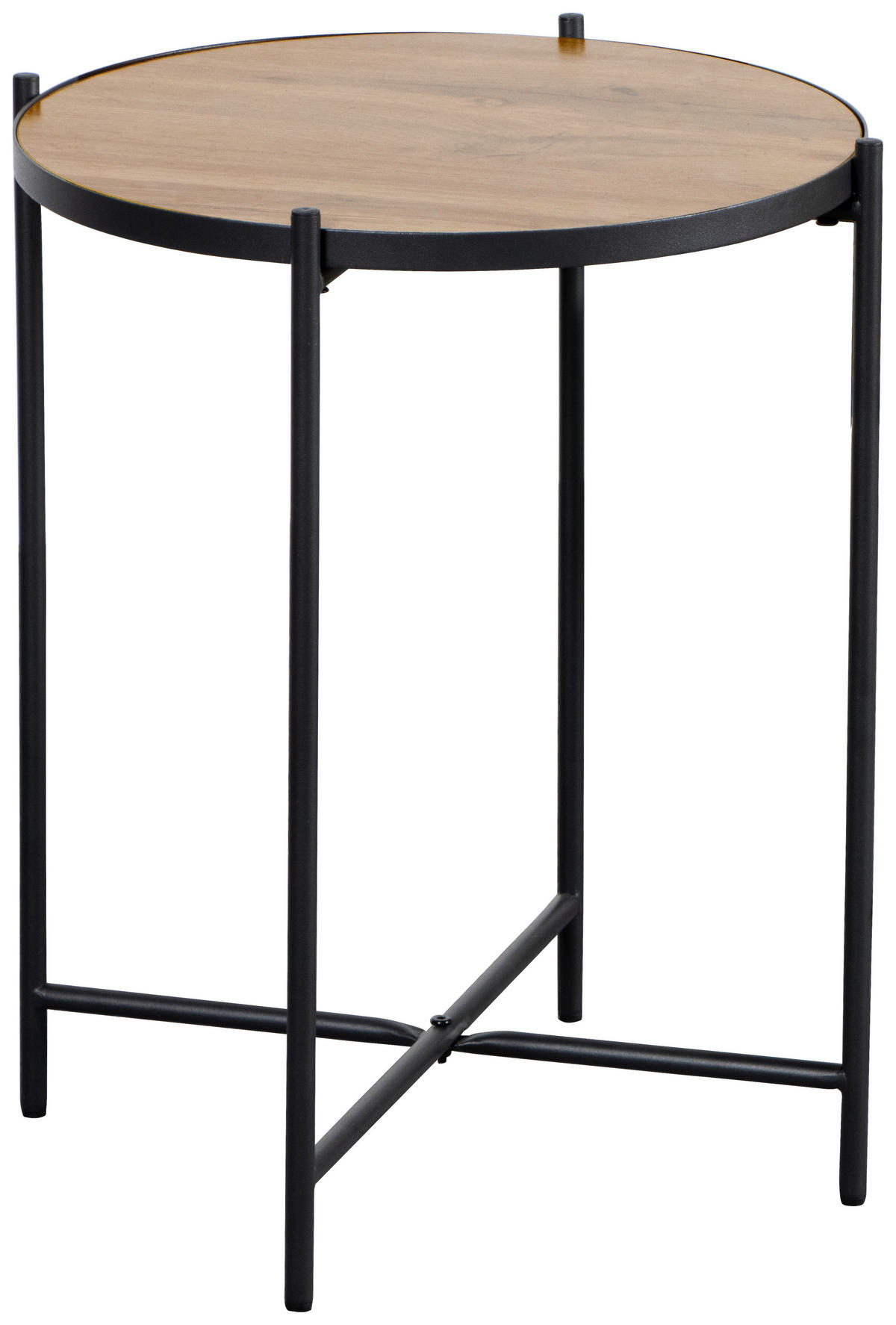 SET MIZ, črna, barve hrasta  - črna/barve hrasta, Basics, kovina/leseni material (42/43/52cm) - Boxxx