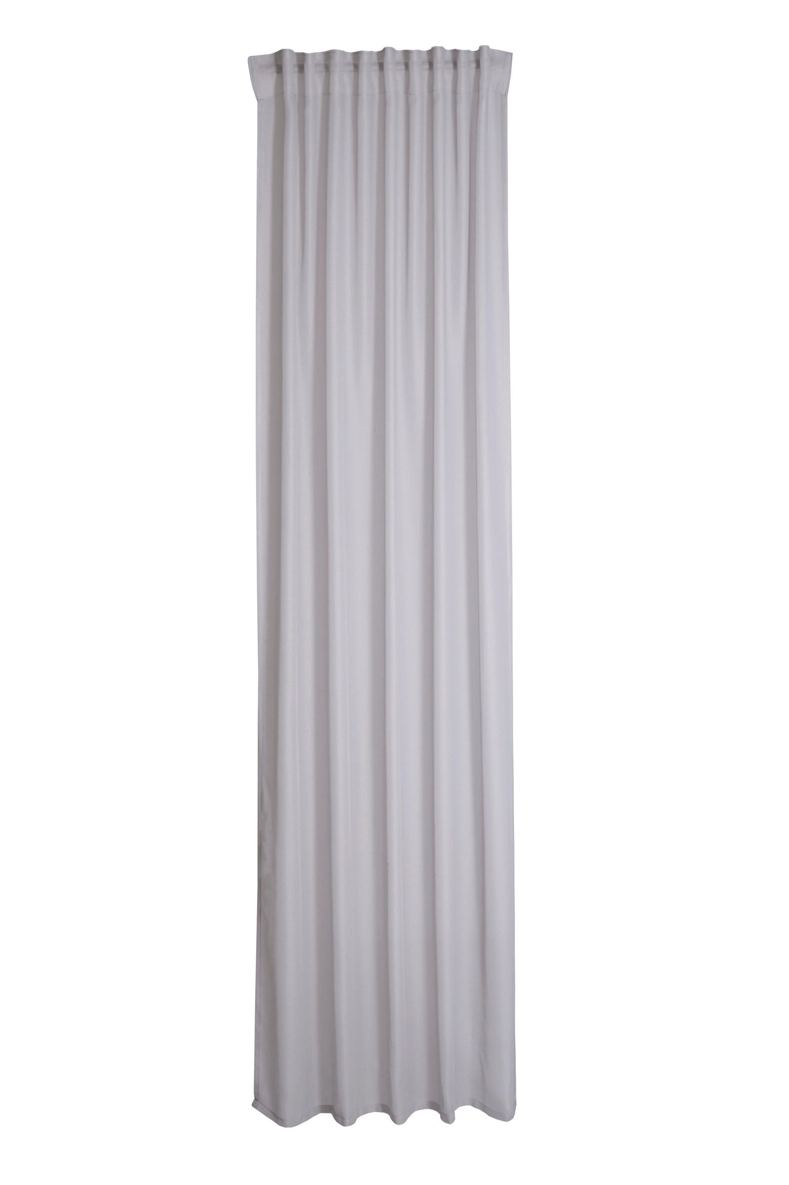 FERTIGVORHANG  transparent  140/245 cm   - Grau, KONVENTIONELL, Textil (140/245cm)