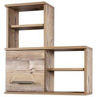 HÄNGESCHRANK 59,8/64,8/20,5 cm  - Fichtefarben/Edelstahlfarben, KONVENTIONELL, Holzwerkstoff/Metall (59,8/64,8/20,5cm) - Stylife
