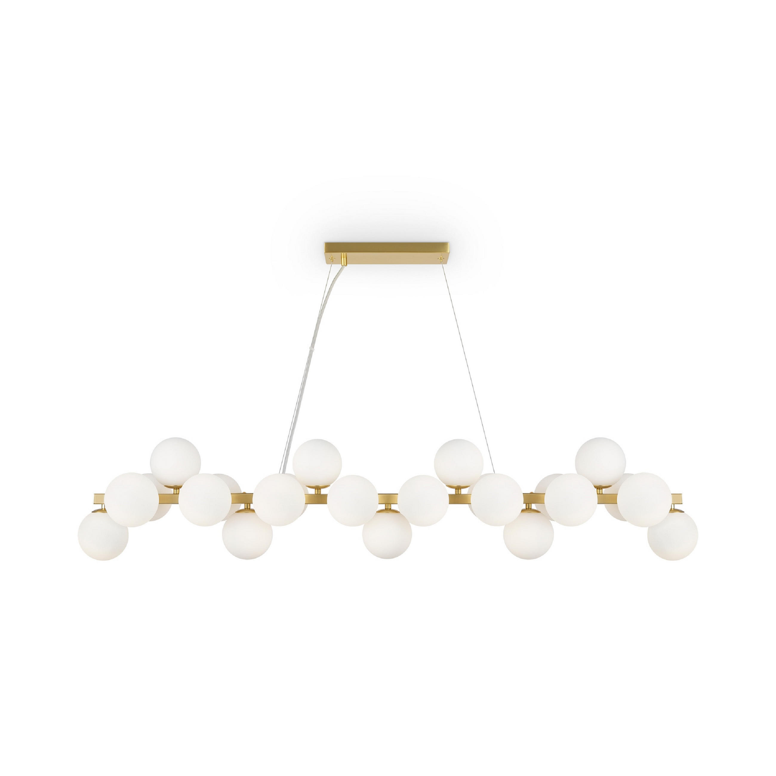 PENDELLEUCHTE 23,8/22,8/123,5 cm  - Messingfarben, Trend, Glas/Metall (23,8/22,8/123,5cm) - MAYTONI