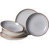 TAFELSERVICE Grau PORTOFINO 8-teilig  - Grau, Trend, Keramik (28,5/17/28,5cm) - Ritzenhoff Breker