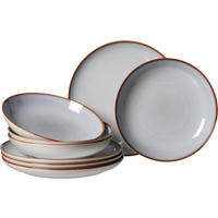 TAFELSERVICE Grau PORTOFINO 8-teilig  - Grau, Trend, Keramik (28,5/17/28,5cm) - Ritzenhoff Breker