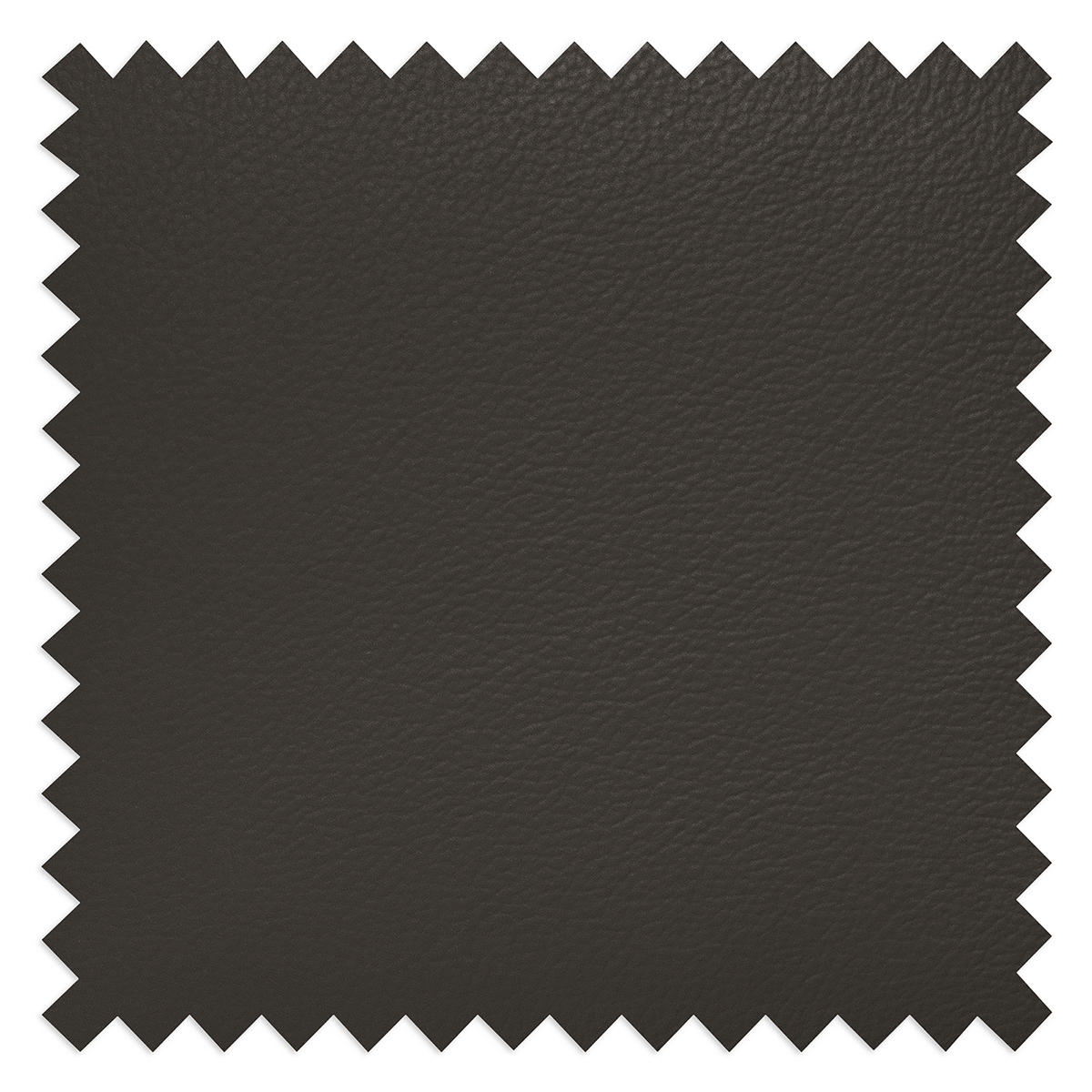 SESSEL Echtleder Dunkelbraun  - Dunkelbraun/Schwarz, Design, Leder/Metall (67/87/74cm) - Livetastic