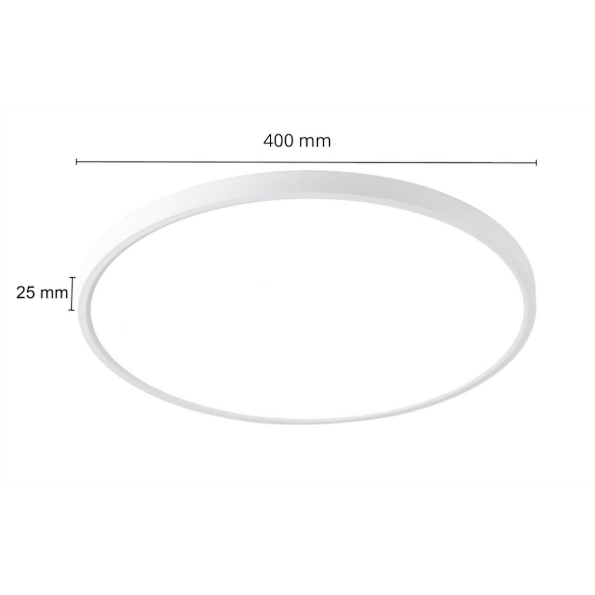 LED-DECKENLEUCHTE California  2.5/40/40 cm  - Weiß, Design, Kunststoff (2.5/40/40cm)