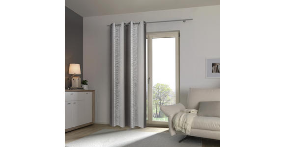 ÖSENVORHANG black-out (lichtundurchlässig) - Grau, KONVENTIONELL, Textil (140/245cm) - Esposa