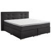 BOXSPRINGBETT 180/200 cm  in Anthrazit  - Chromfarben/Anthrazit, KONVENTIONELL, Kunststoff/Textil (180/200cm) - Carryhome