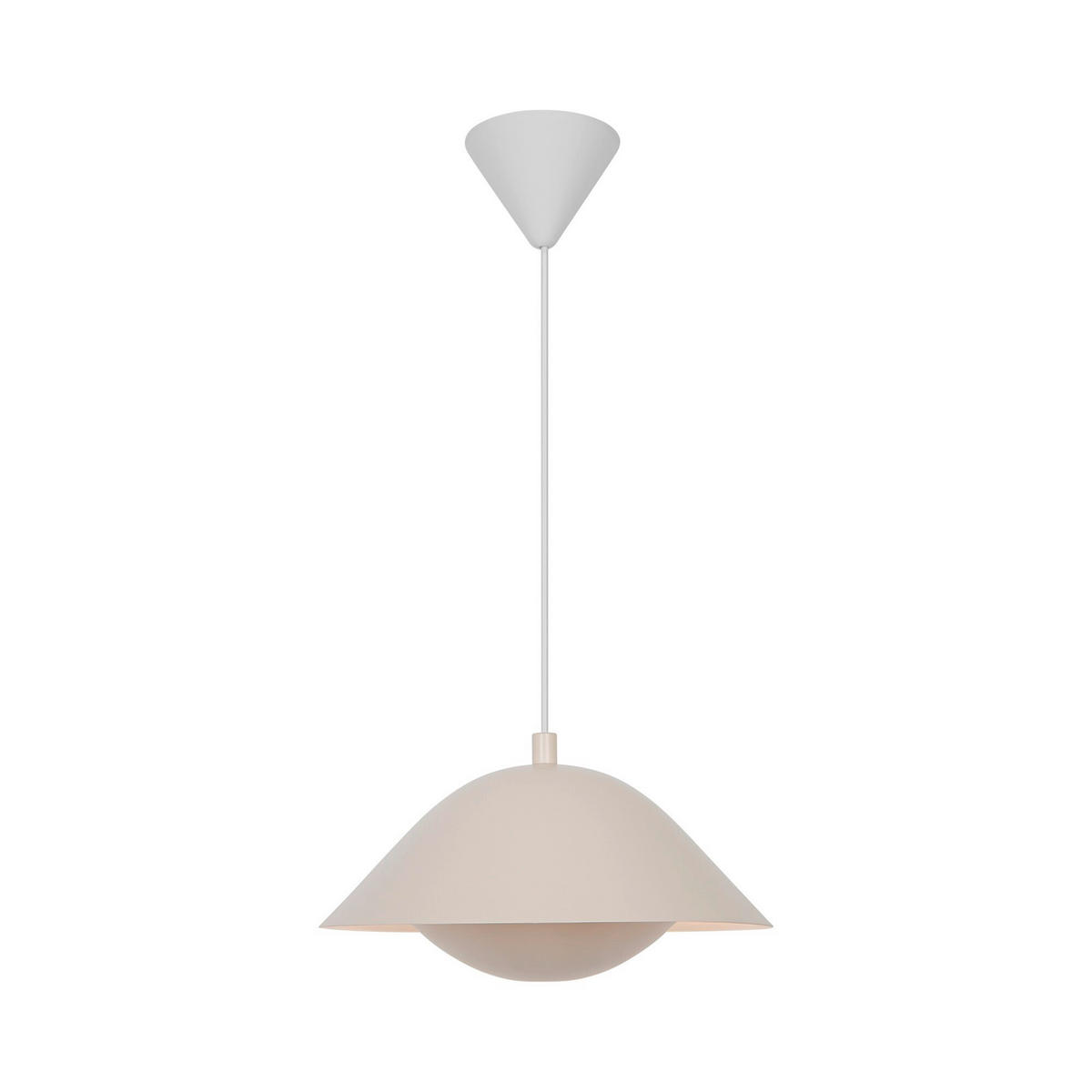 PENDELLEUCHTE Freya 17/35/35 cm  - Beige, Design, Metall (17/35/35cm) - Nordlux