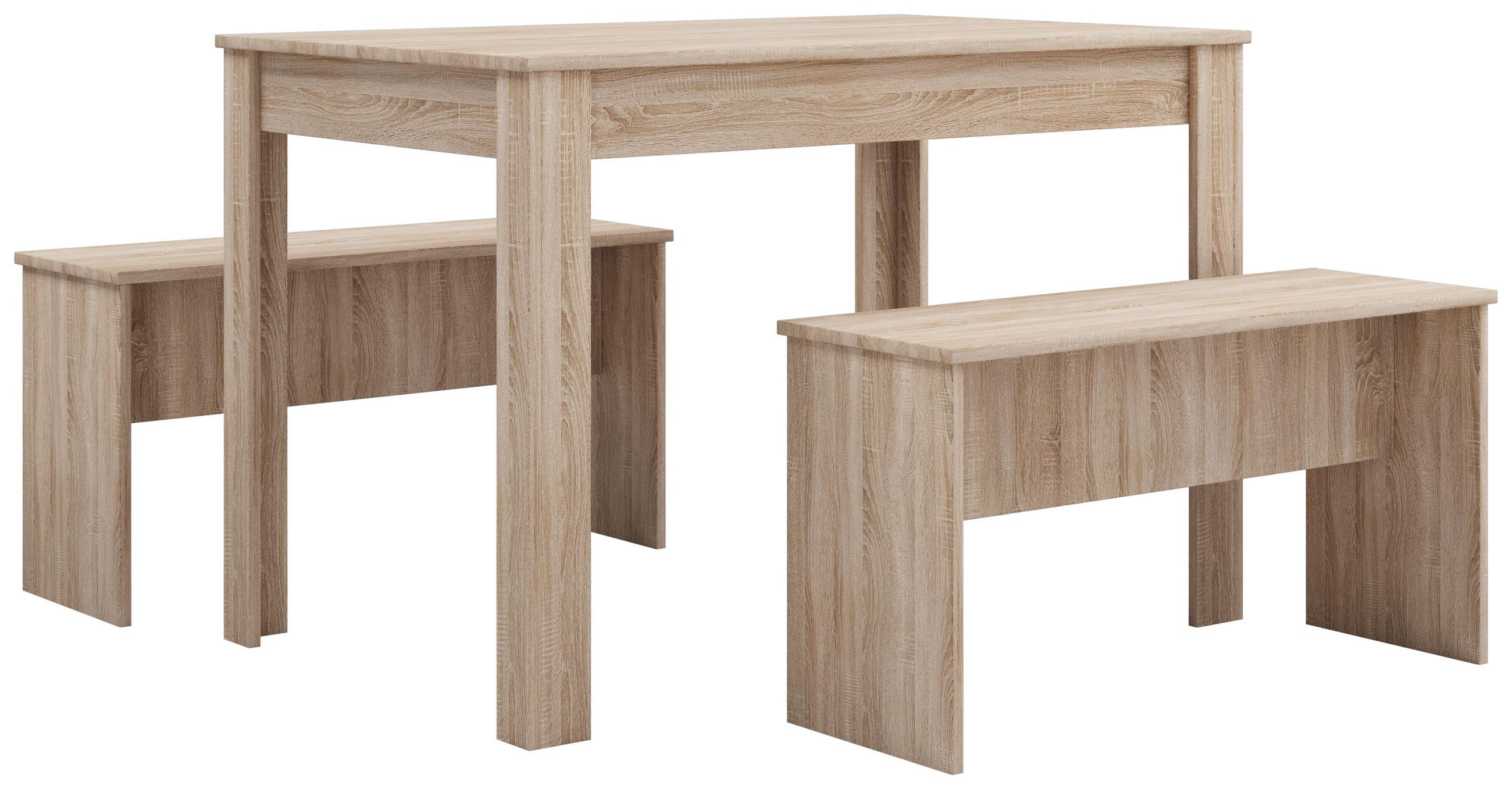 TISCHGRUPPE in Holzwerkstoff Sonoma Eiche  - Sonoma Eiche, Basics, Holzwerkstoff (110/75/70cm) - MID.YOU