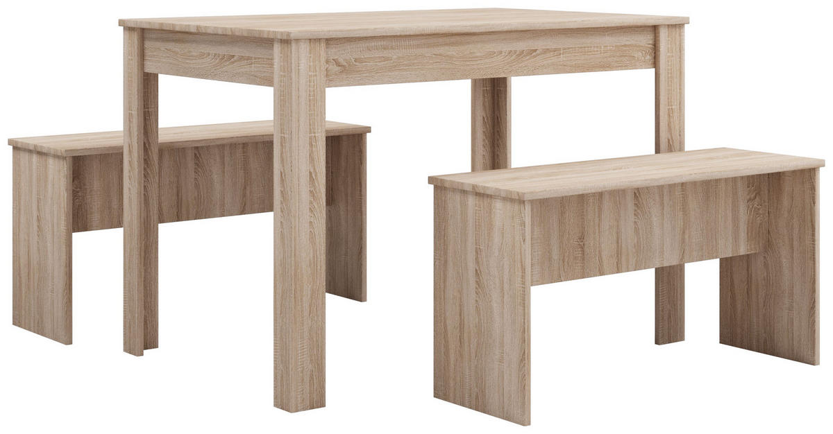 TISCHGRUPPE in Holzwerkstoff Sonoma Eiche  - Sonoma Eiche, Basics, Holzwerkstoff (110/75/70cm) - MID.YOU