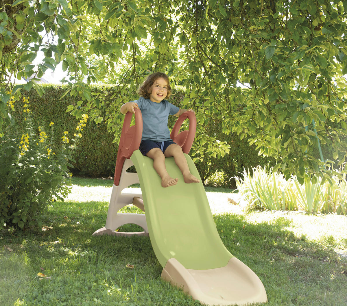 KINDERRUTSCHE  - Salbeigrün, Basics, Kunststoff (24,50/119,50/44,70cm) - SMOBY