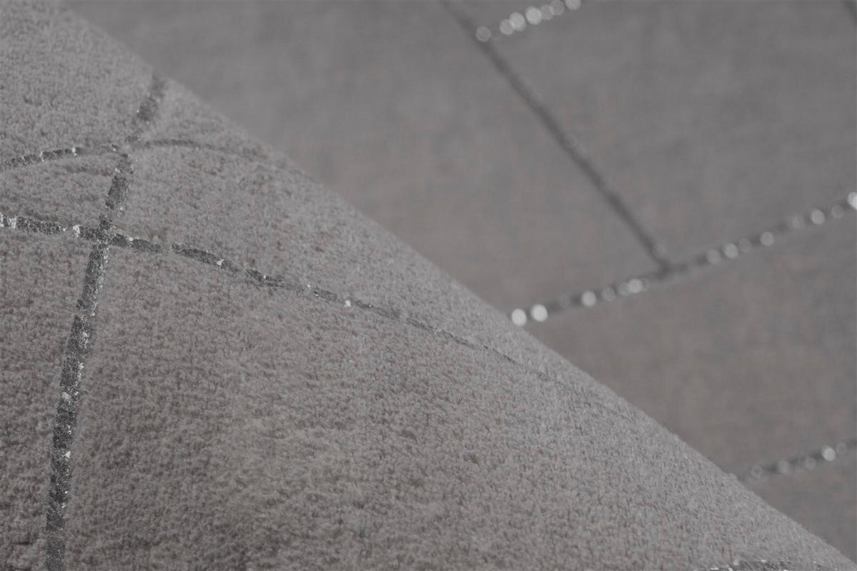 LÄUFER 80/150 cm Bijou 125 Taupe / Silber Silberfarben, Taupe  - Taupe/Silberfarben, KONVENTIONELL, Textil (80/150cm)