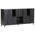 SIDEBOARD 175/85/40 cm  in Schwarz  - Schwarz, Design, Glas/Holz (175/85/40cm) - Landscape