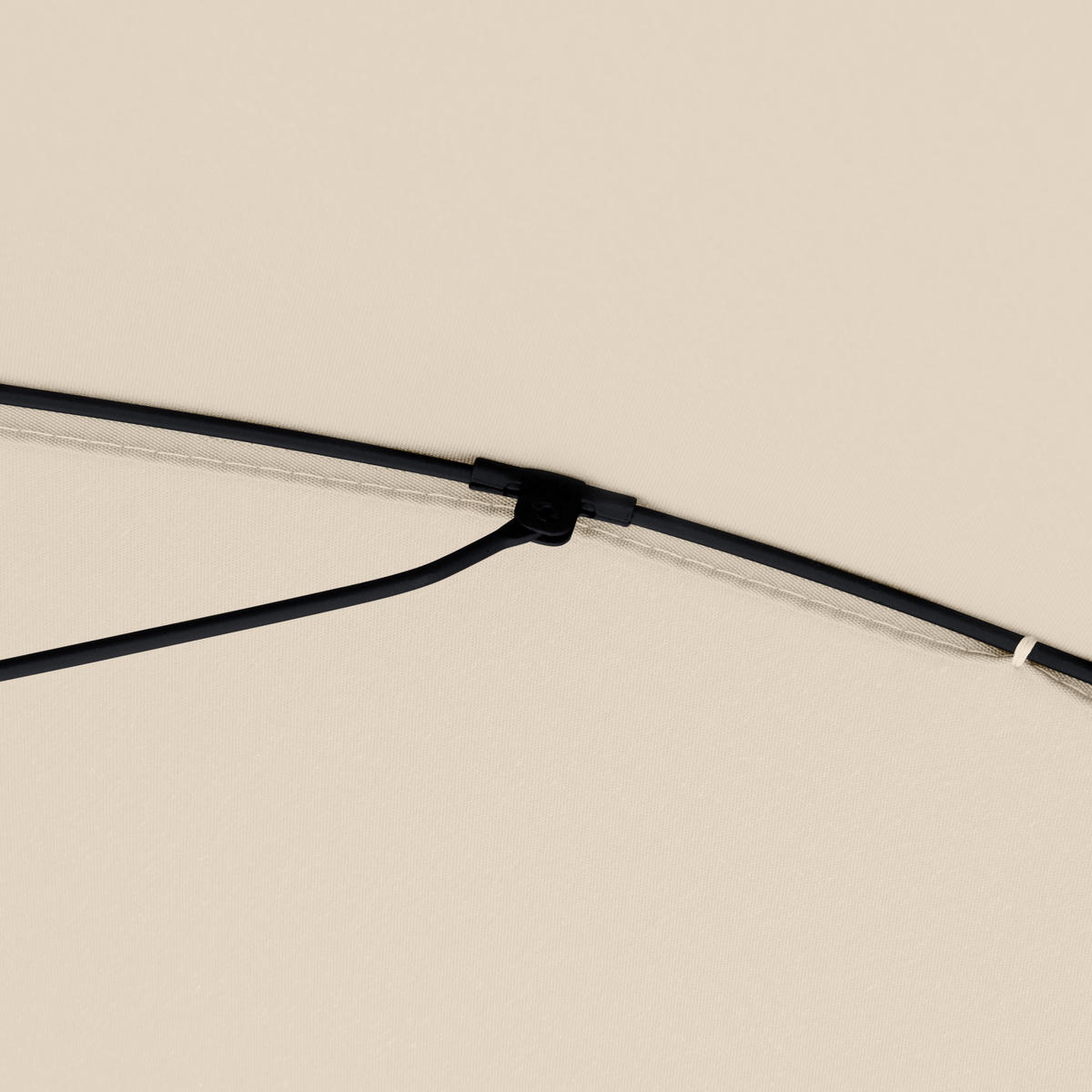 SENČNIK - naravne barve/antracit, Basics, kovina/tekstil (191/246cm) - Doppler