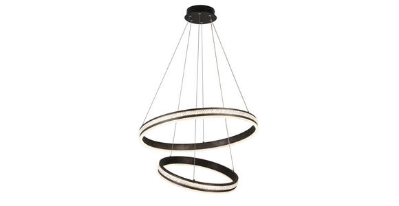 LED-HÄNGELEUCHTE 60/120 cm - Schwarz, Basics, Kunststoff/Metall (60/120cm) - Ambiente
