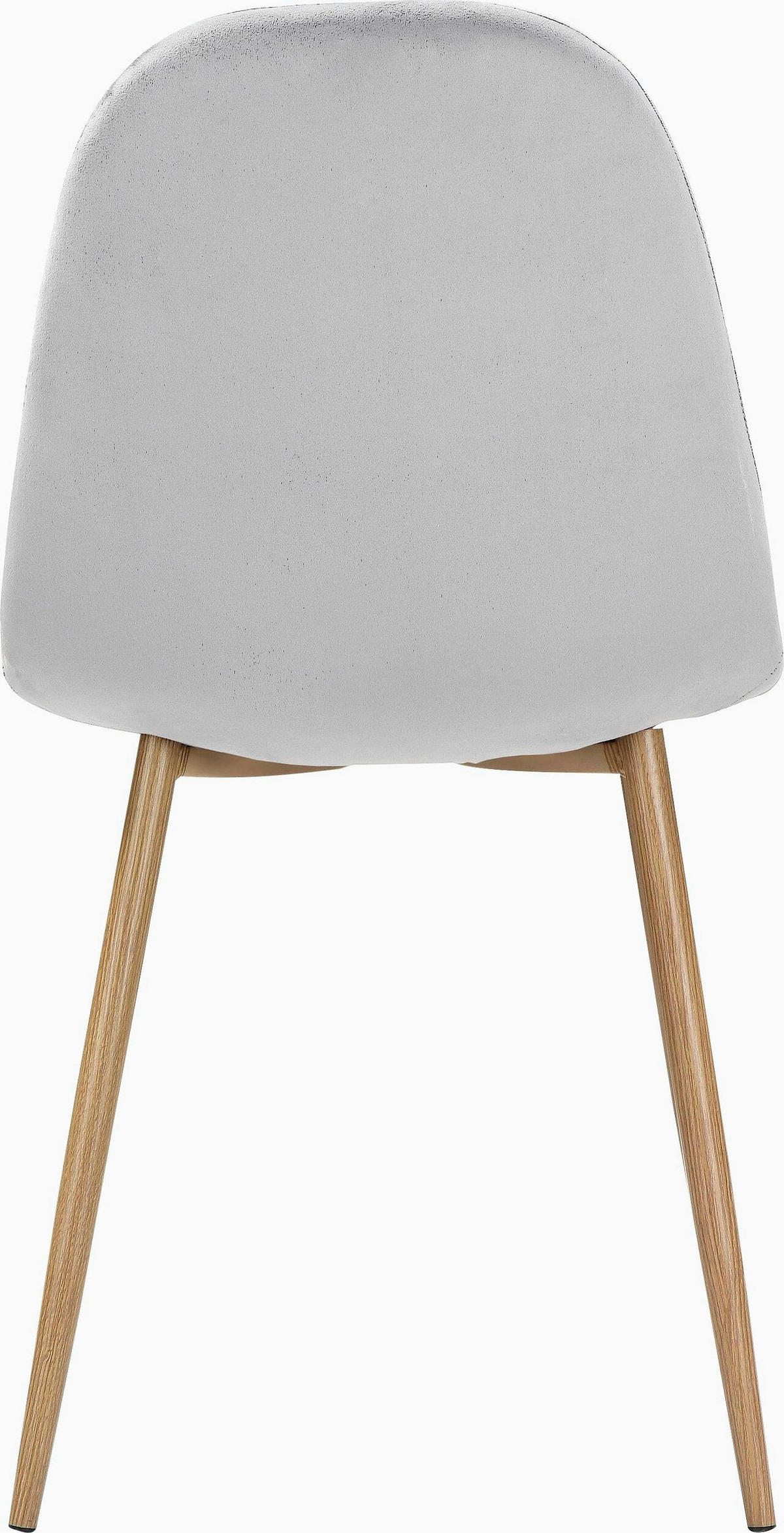 STUHL-SET Velours Grau  - Schwarz/Grau, Design, Textil/Metall (44/87/51cm) - MID.YOU