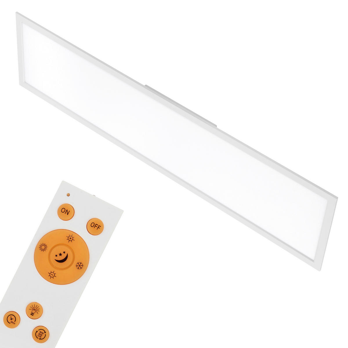 LED-DECKENLEUCHTE 119.5/29.5/4.8 cm   - Weiß, Design, Kunststoff/Metall (119.5/29.5/4.8cm)