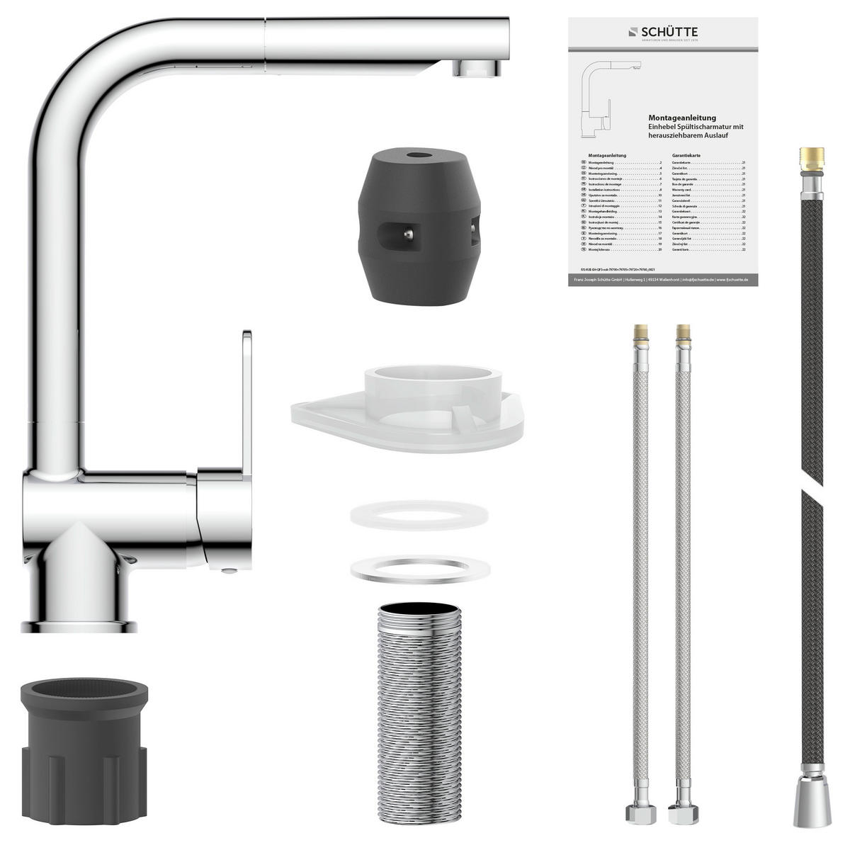 KÜCHENARMATUR  - Chromfarben, Basics, Metall (5,5/30/24cm) - Schütte